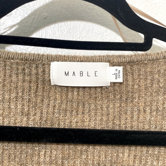 NWT Y2K  MABLE Boho knit midi sweater dress with cut out at lower back.Size L. - Picture 4 of 13